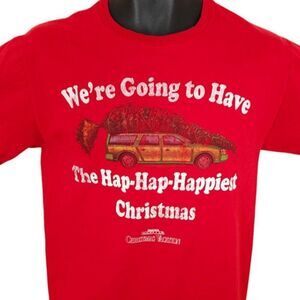 Christmas Vacation T Shirt Mens Size Small Red National Lampoon Holiday Movie